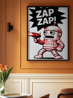Retro Robot Zap Action