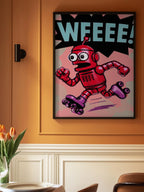 Running Pop Art Robot