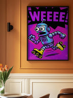 Pop Art Roller Robot