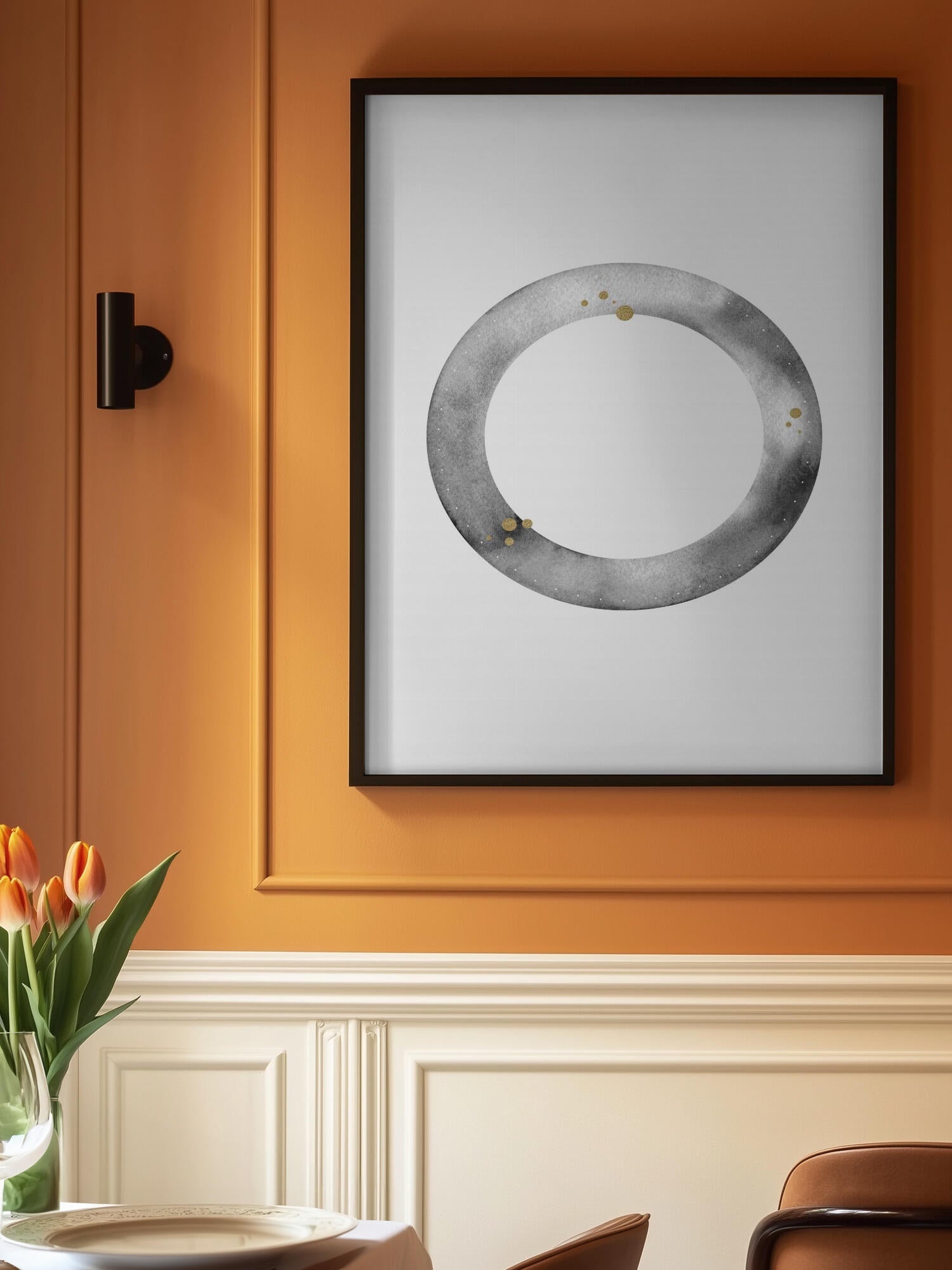 Golden Grey Circle