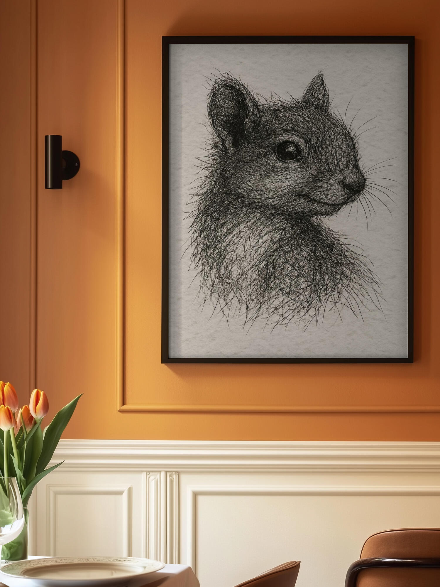 Woodland Squirrel Portrait