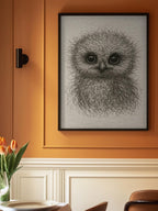 Cute Fluffy Baby Owl