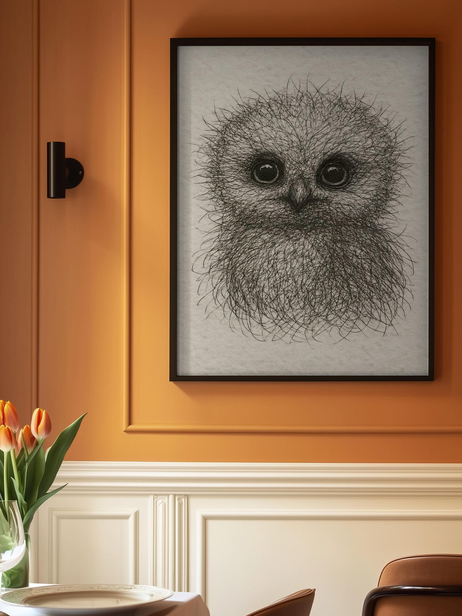 Cute Fluffy Baby Owl