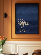 Cool People Live Here Letter Board