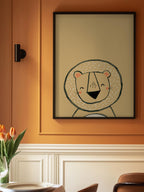 Smiling Cartoon Lion