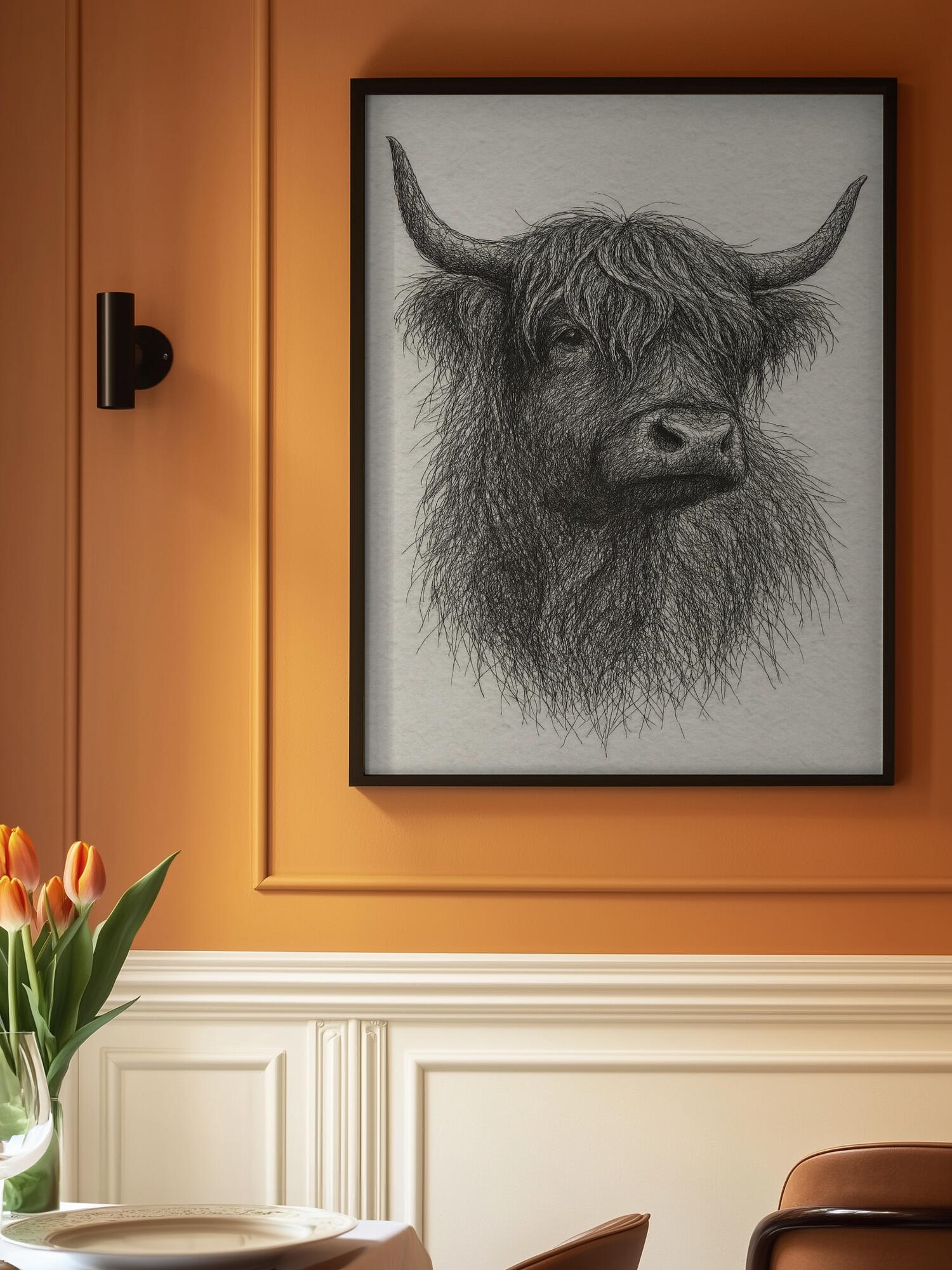Shaggy Highland Bull