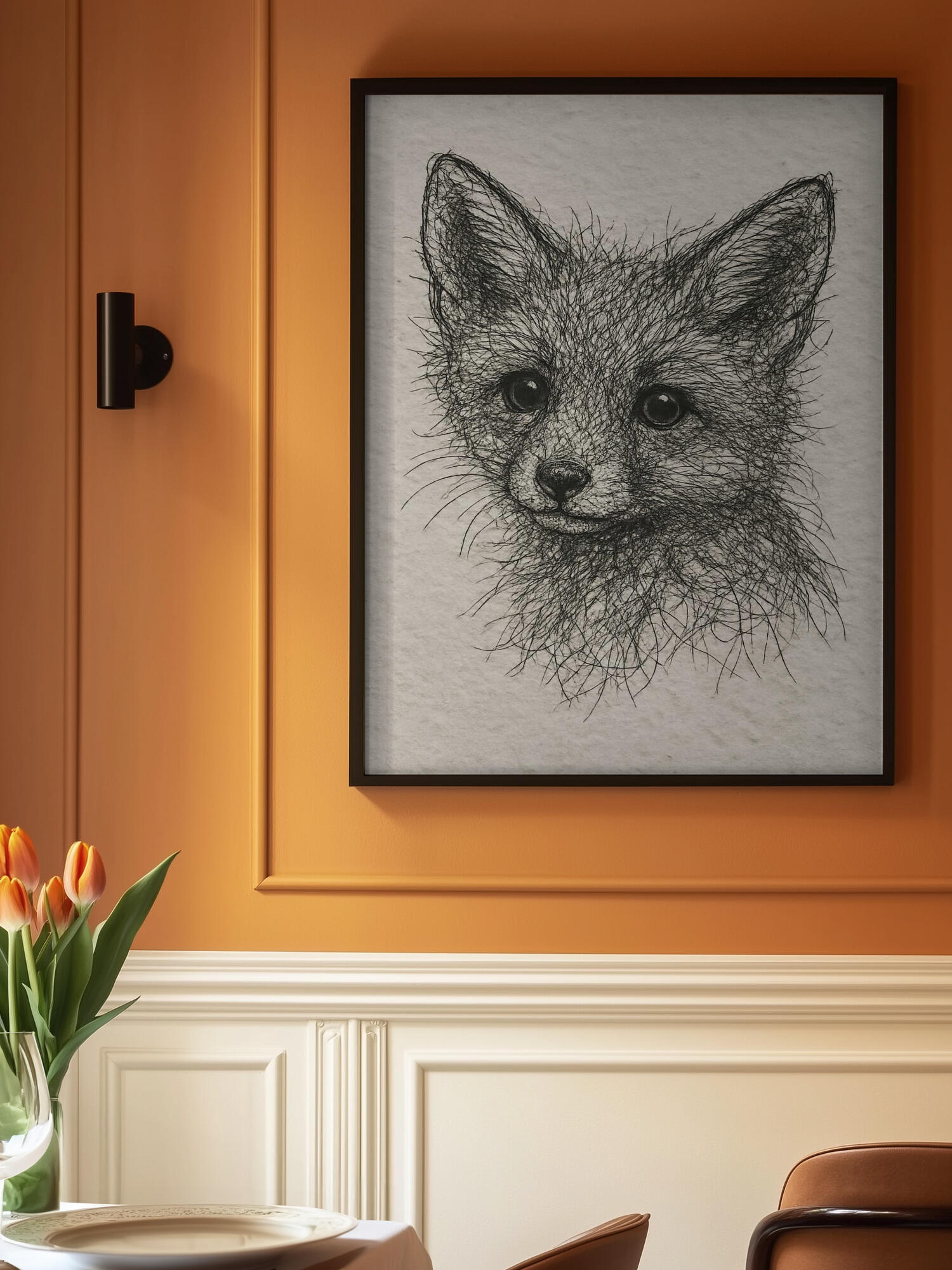 Cute Fox Kit Sketch