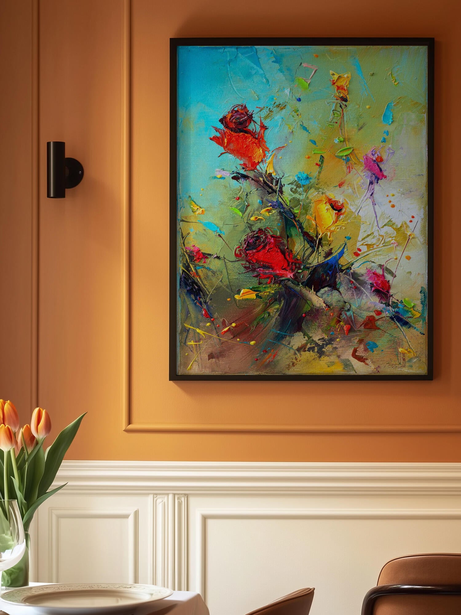 Vibrant Floral Impression