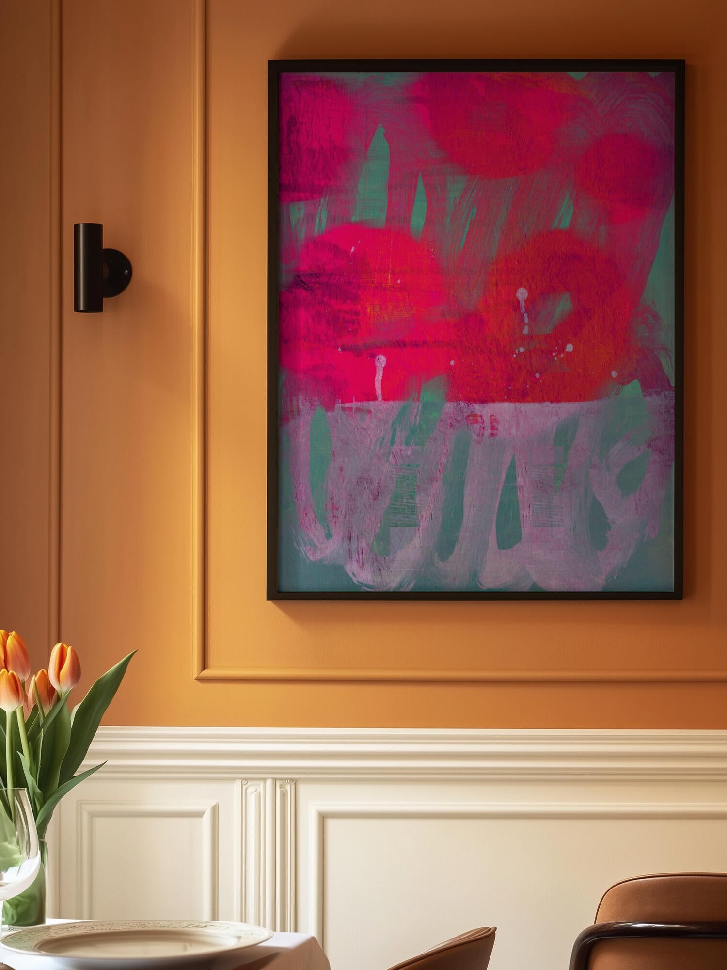 Vibrant Pink Abstract