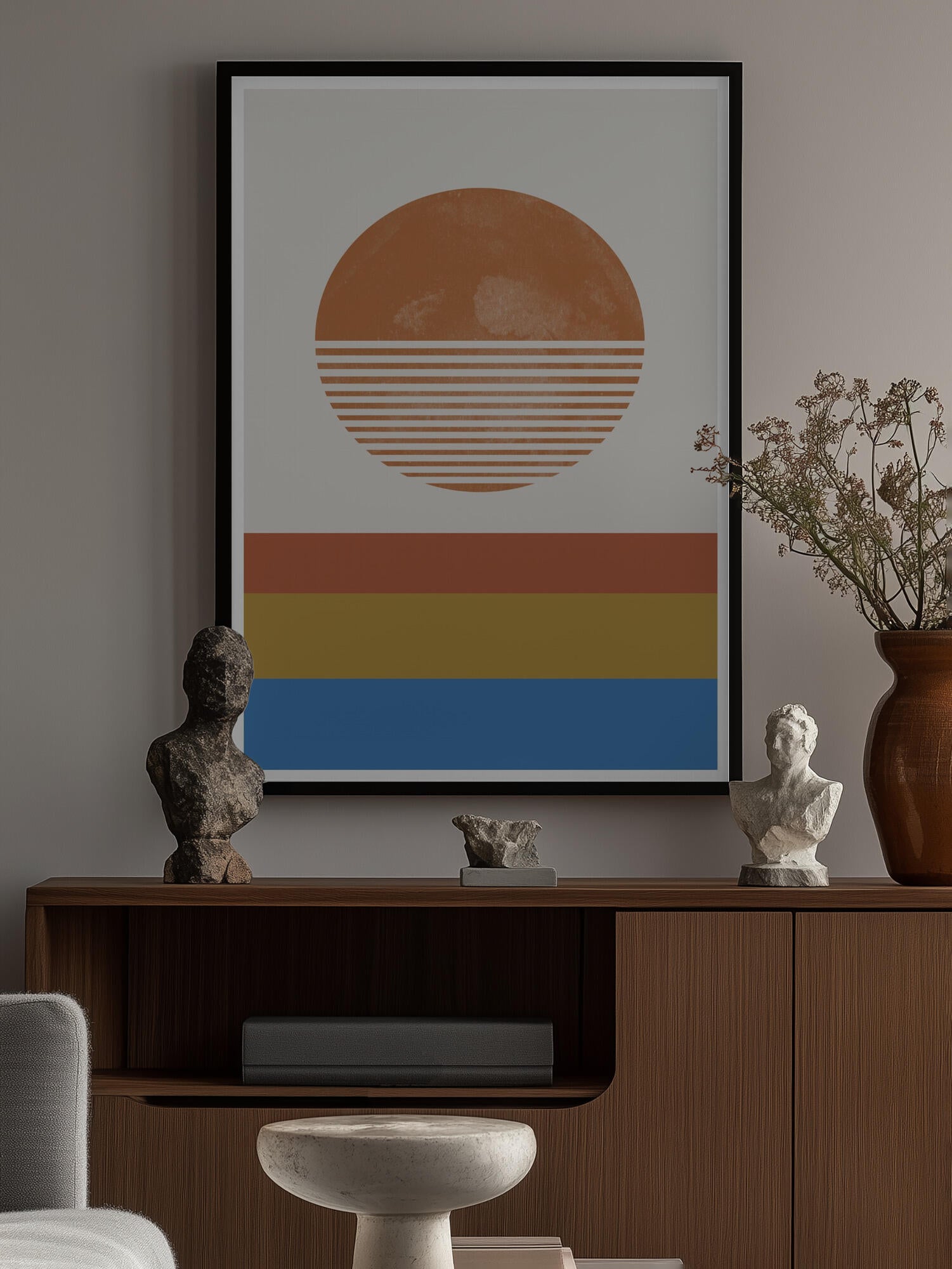 Striped Horizon Sun