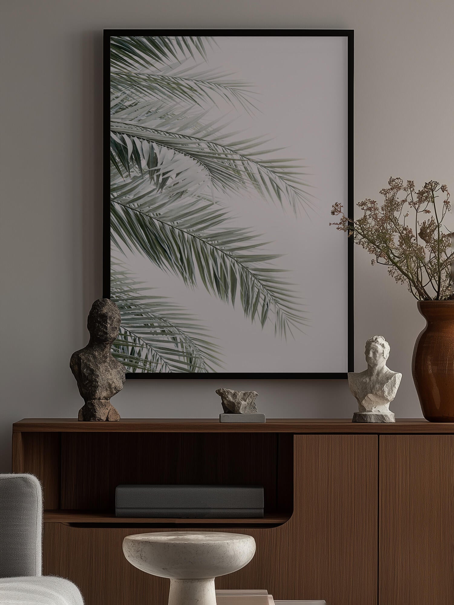 Blush Palm Leaves