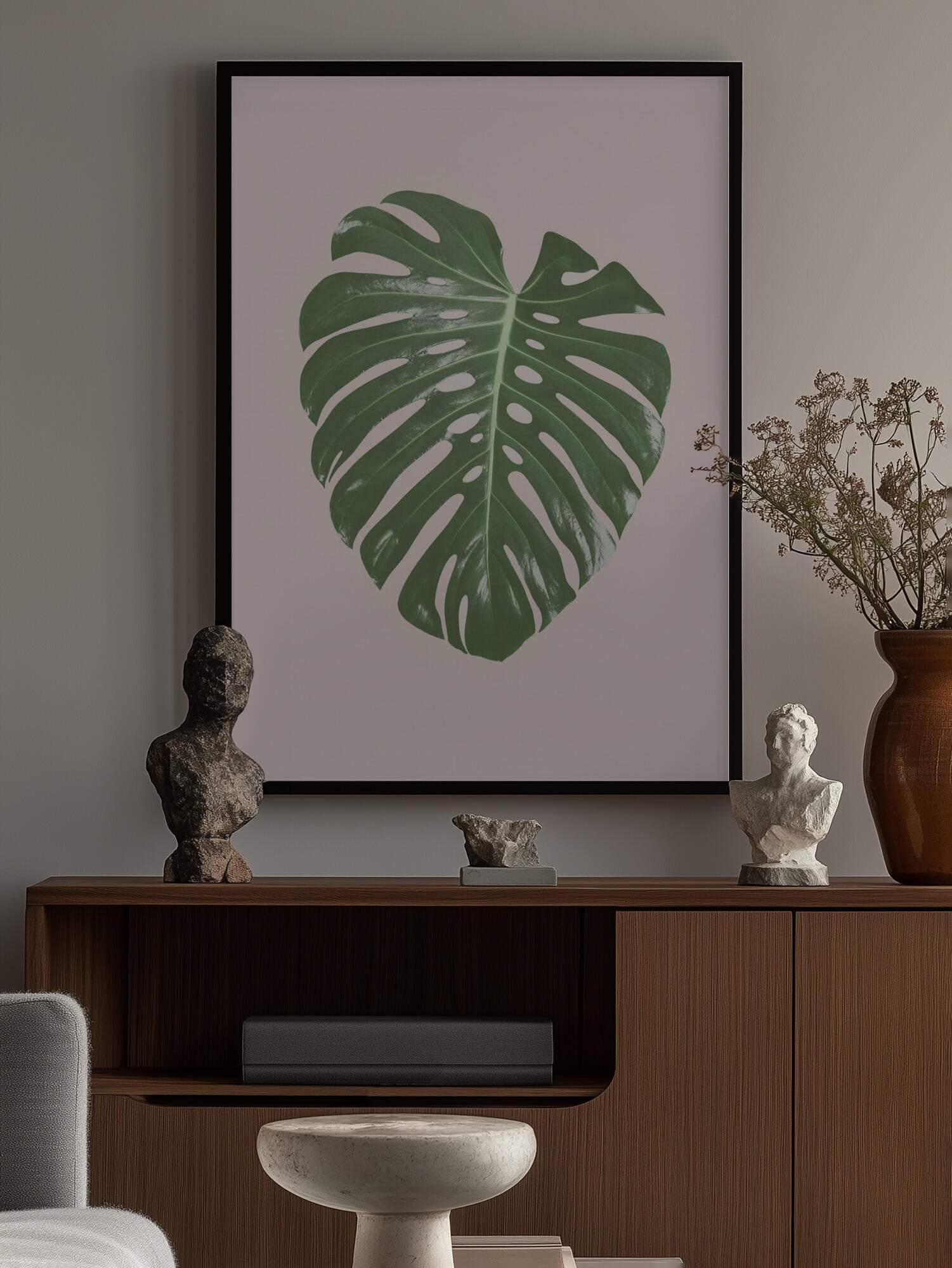 Monstera Leaf Blush