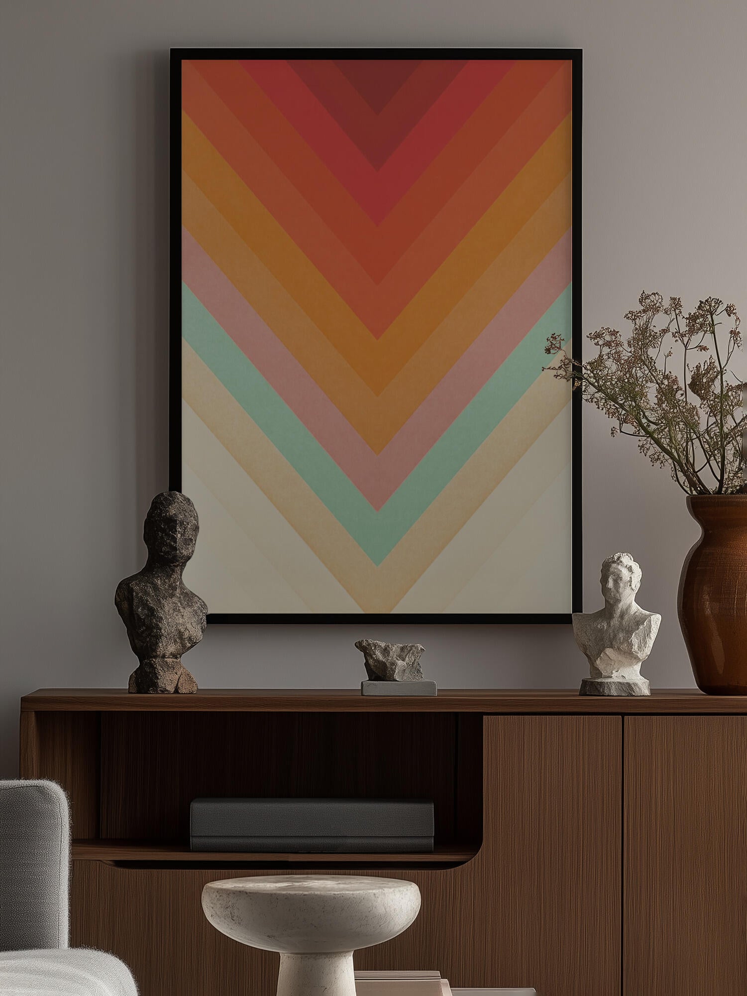 Retro Chevron Color Gradient