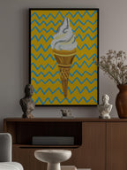 Ice Cream Yellow Zigzag