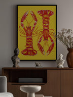 Langoustines On Yellow