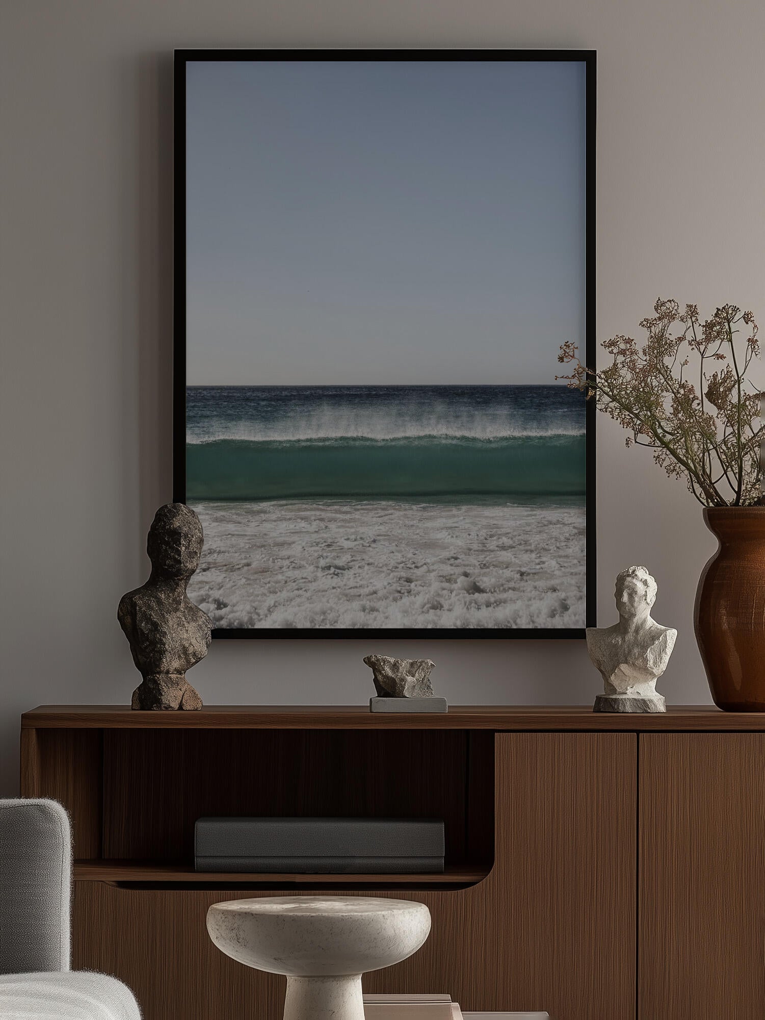 Ocean Landscape With Waves