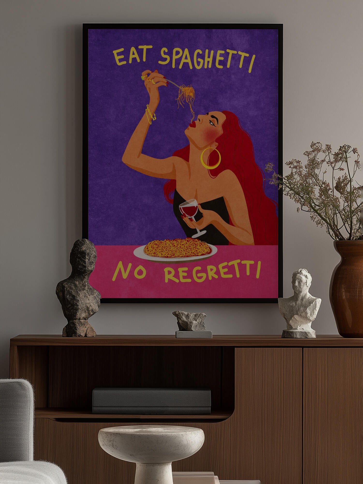 Eat spaghetti no regretti