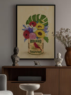 Flowers In a Vintage Coffee Can