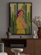 Frida and cacti