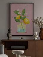 Lemon Bunch In Vase