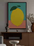 Lemon With Two Leaves