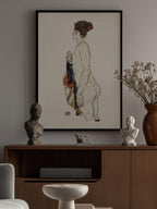Standing Nude Woman With a Patterned Robe 1917
