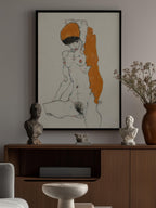 Standing Nude With Orange Drapery 1914