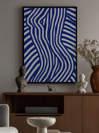 Blue and White Striped Nude
