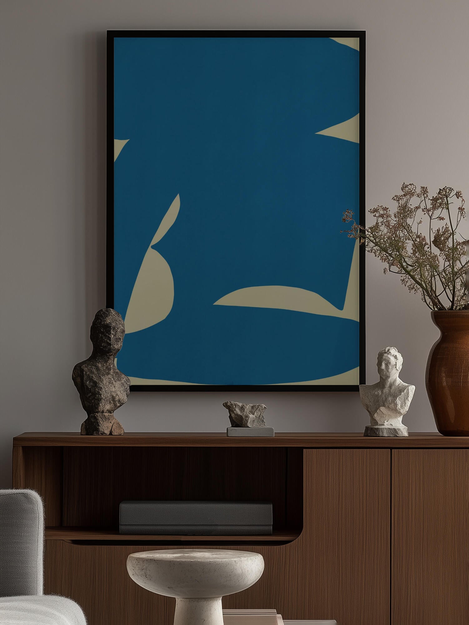 Abstract Blue Form