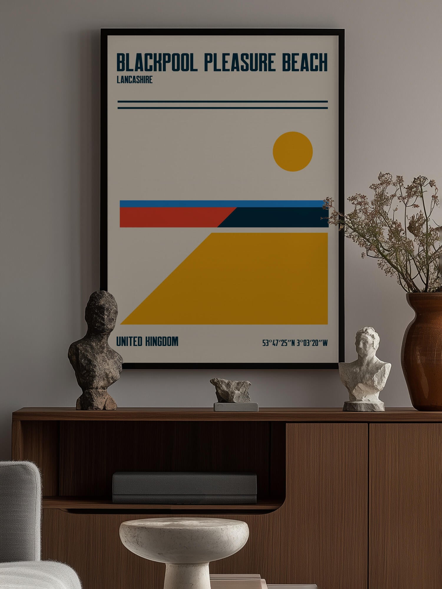 Blackpool Pleasure Beach Travel Poster