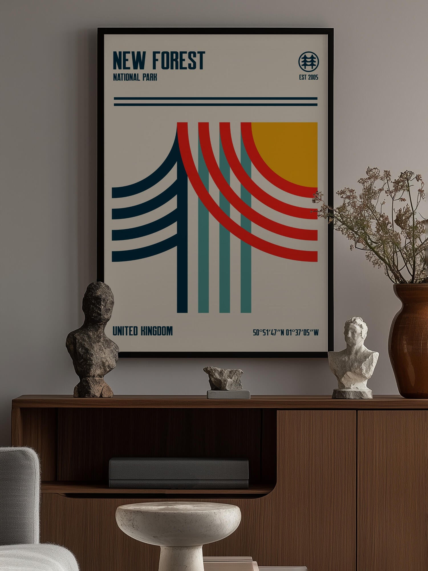 New Forest National Park Travel Poster