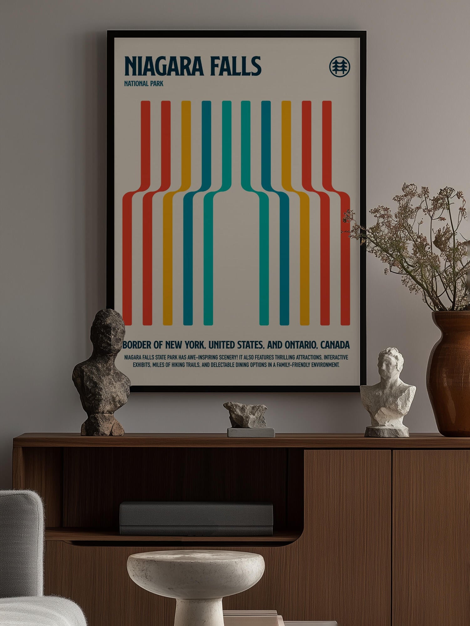 Niagara Falls National Park Travel Poster