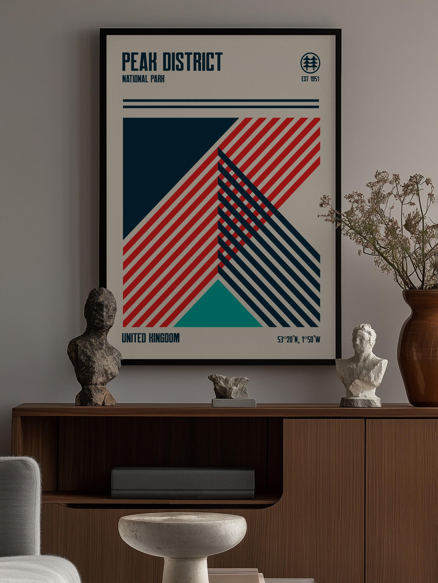 Peak District National Park Travel Poster