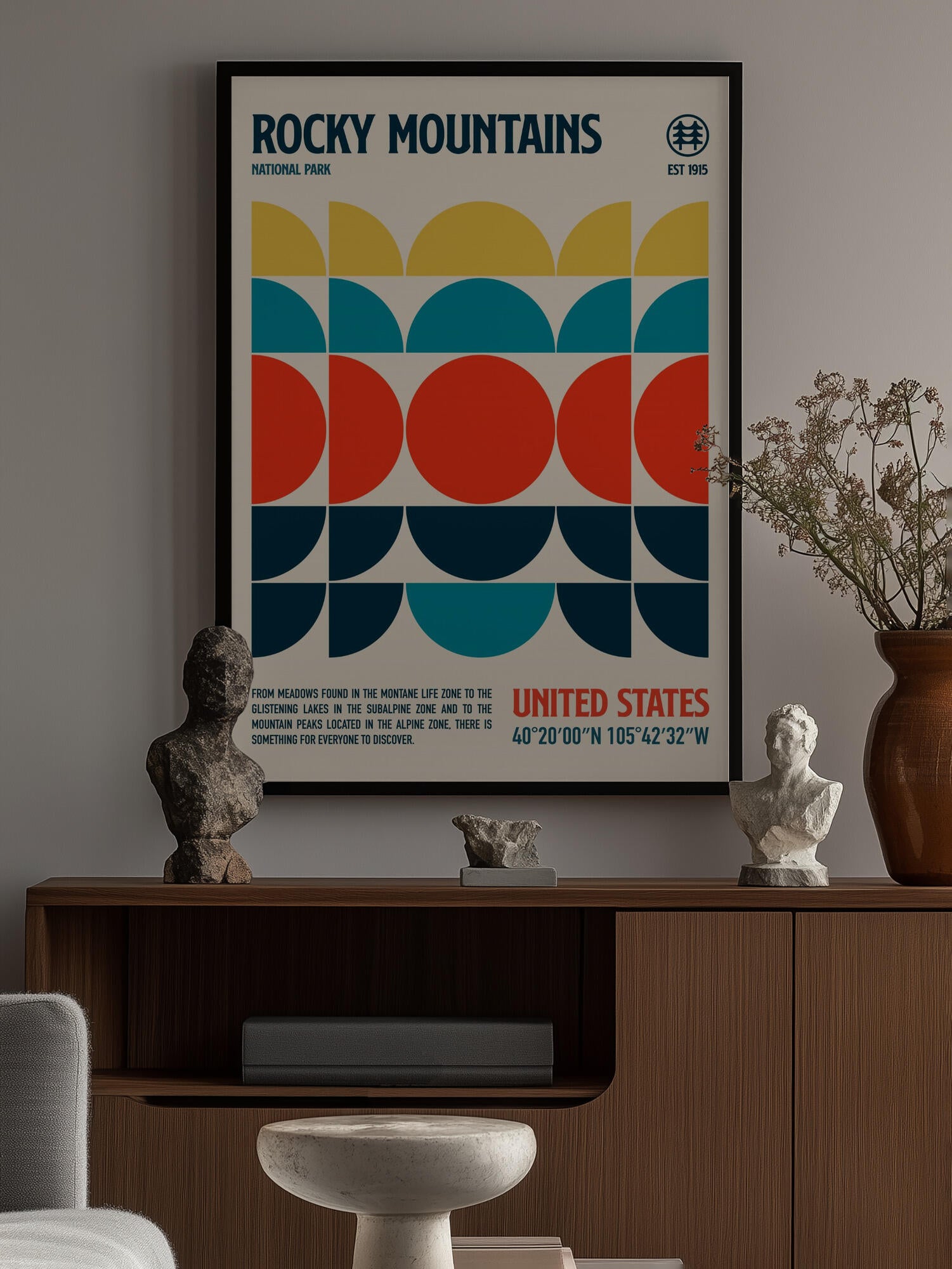 Rocky Mountains National Park Travel Poster