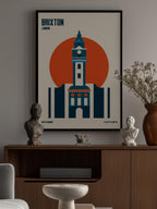 Brixton Tower Retro Travel Print