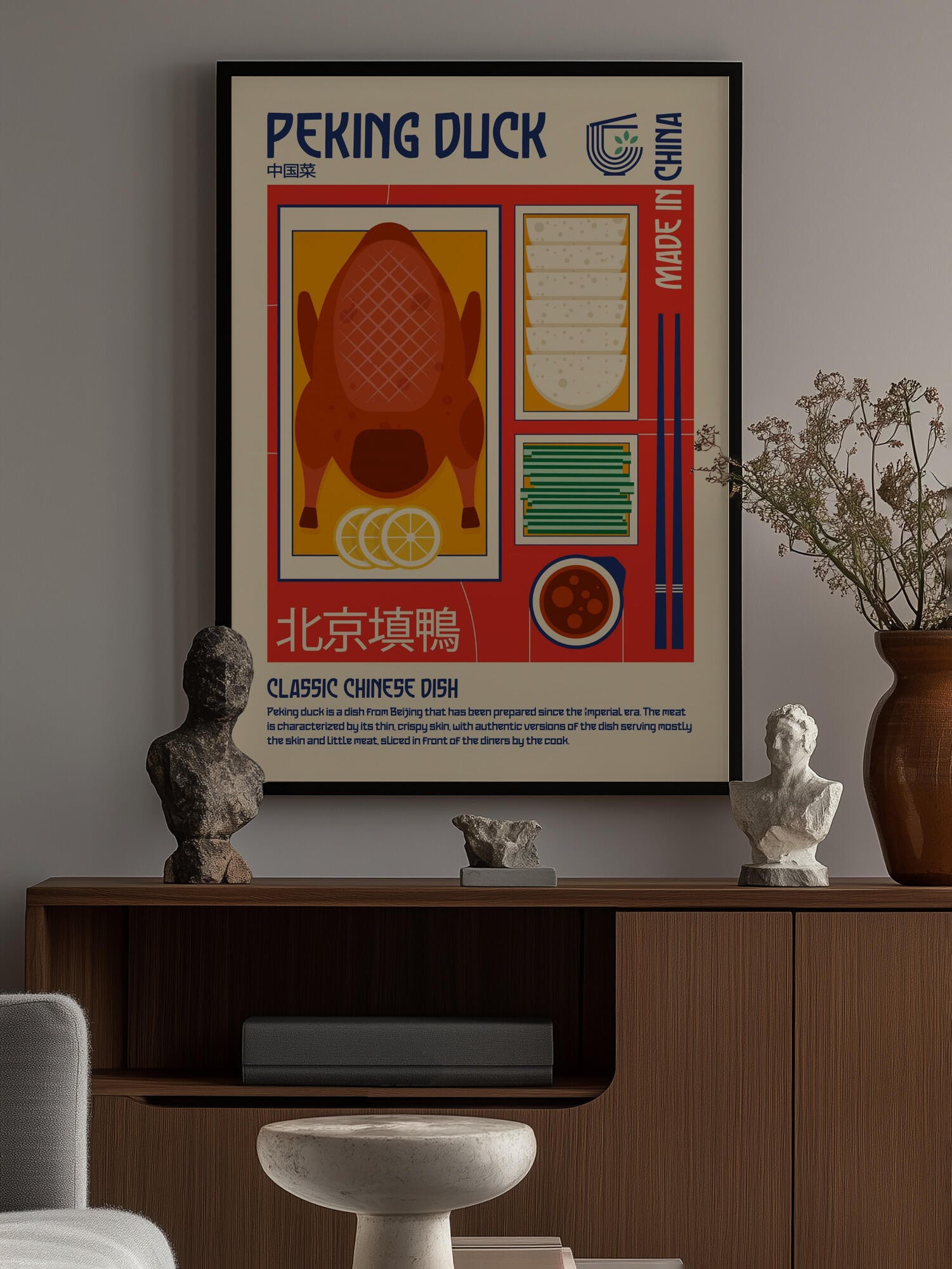 Peking Duck Japanese Food Print