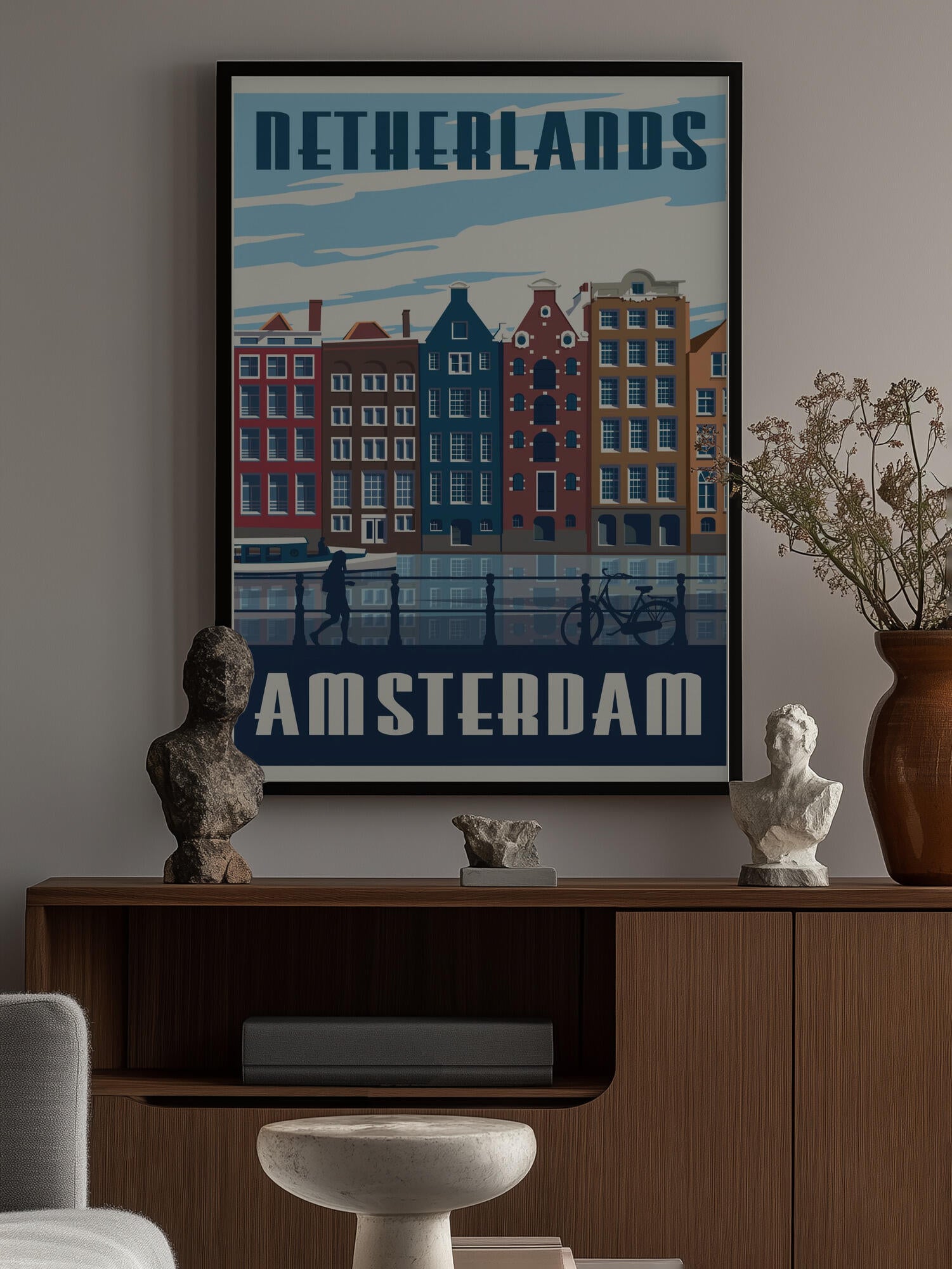 Amsterdam Travel Print