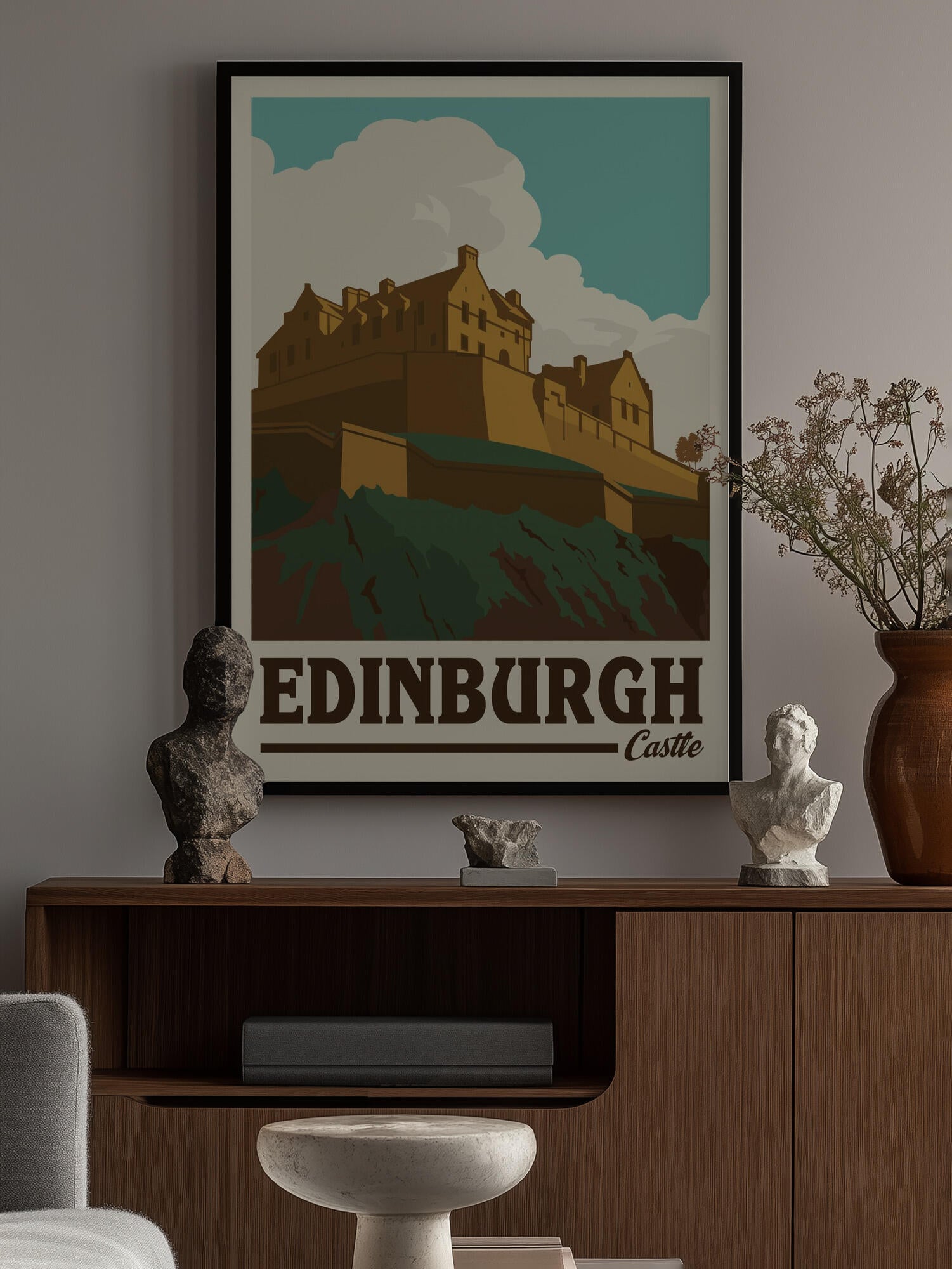 Edinburgh Castle Travel Print
