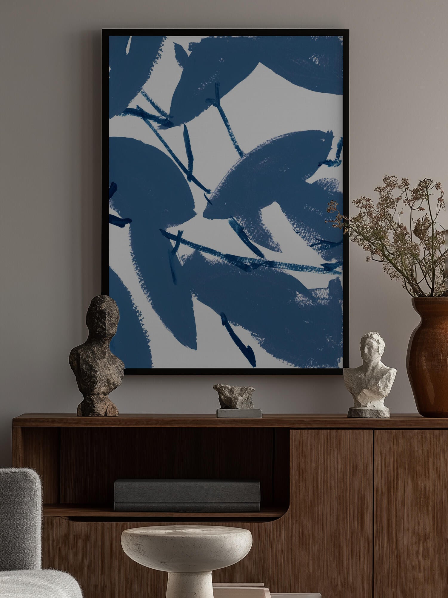 Blue Floral No1
