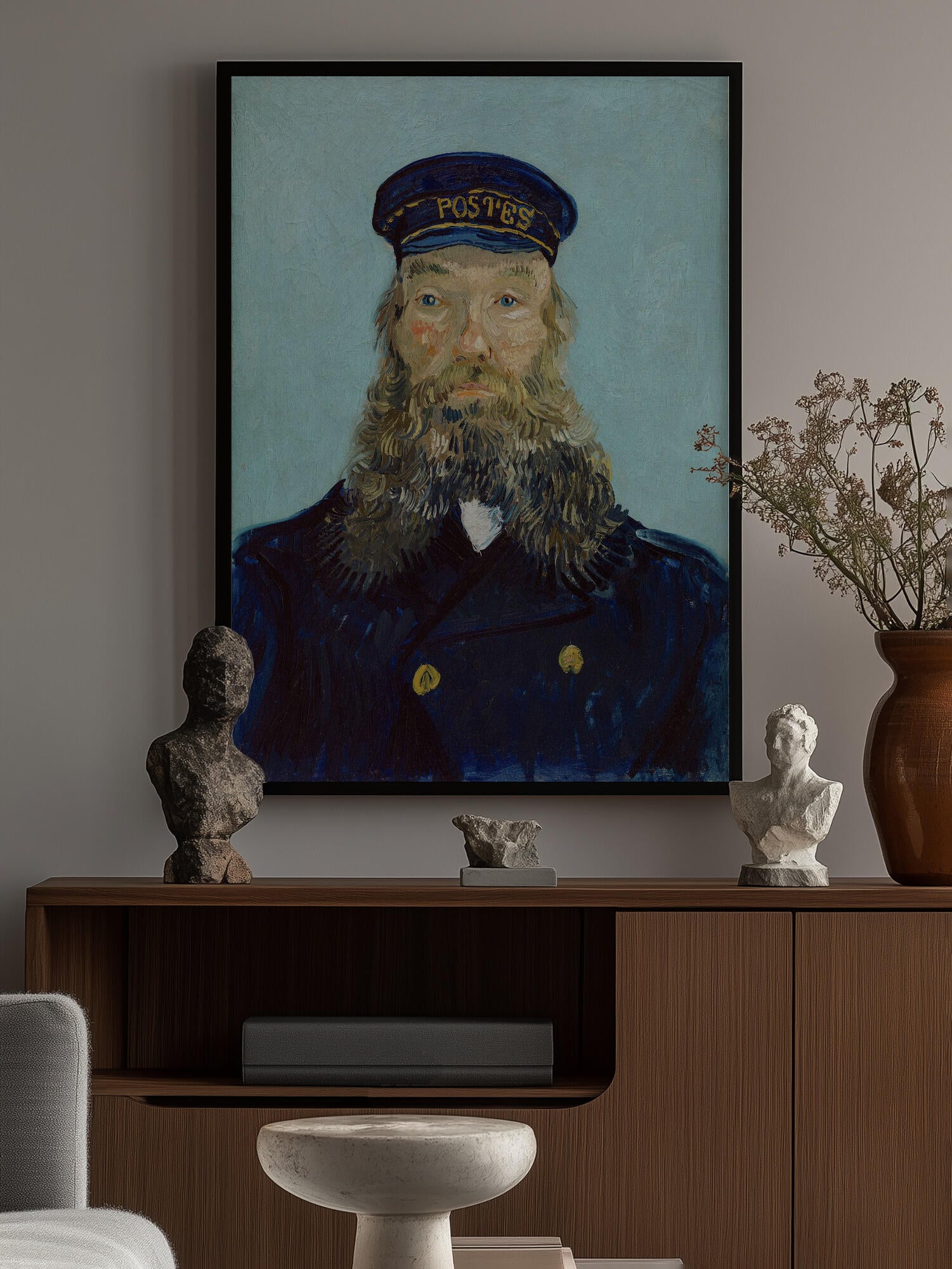 Vincent Van Gogh's Portrait of Postman Roulin (1888)
