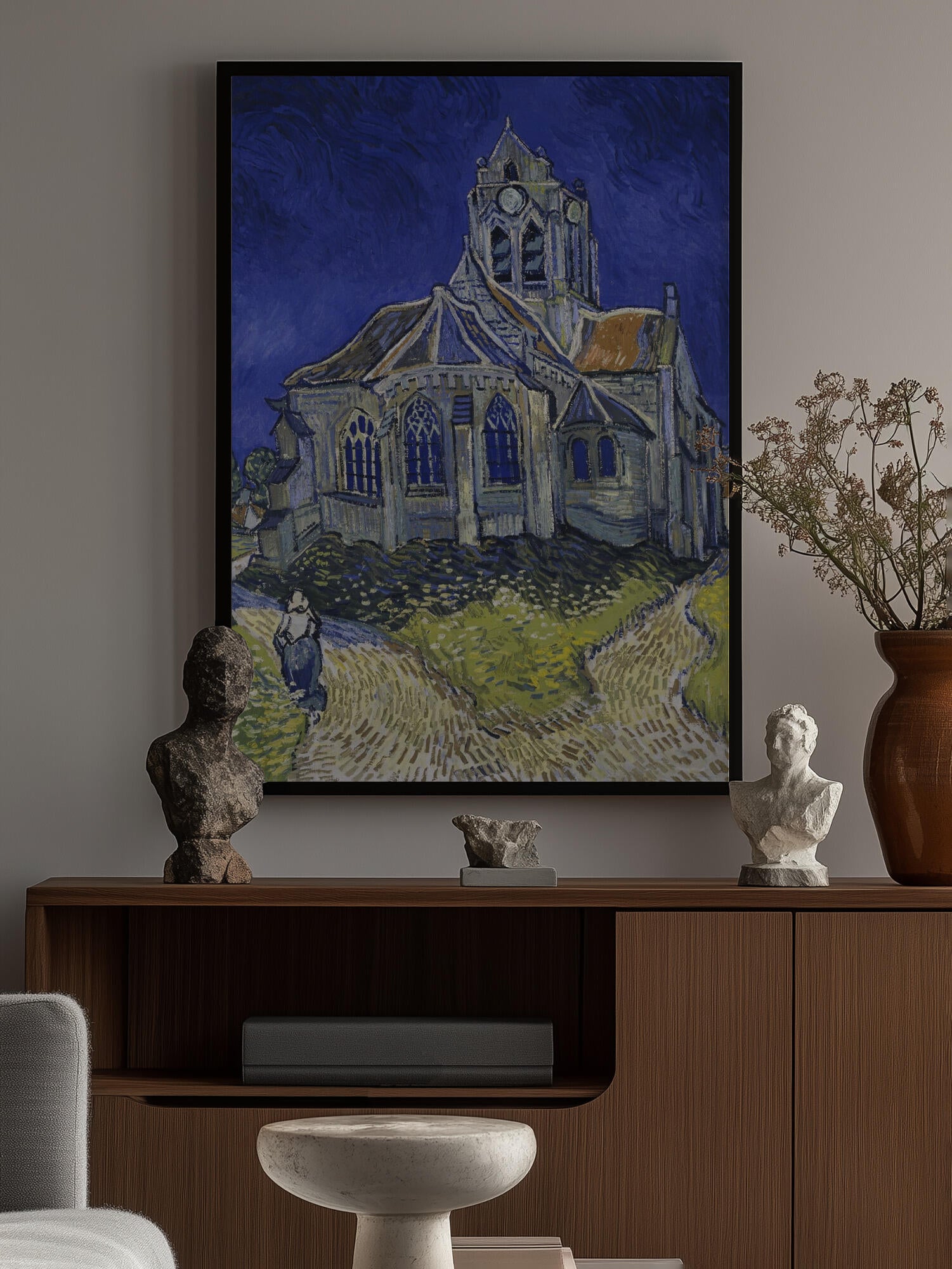Vincent Van Gogh's the Church At Auvers (1890)