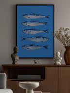 Sardines on Blue