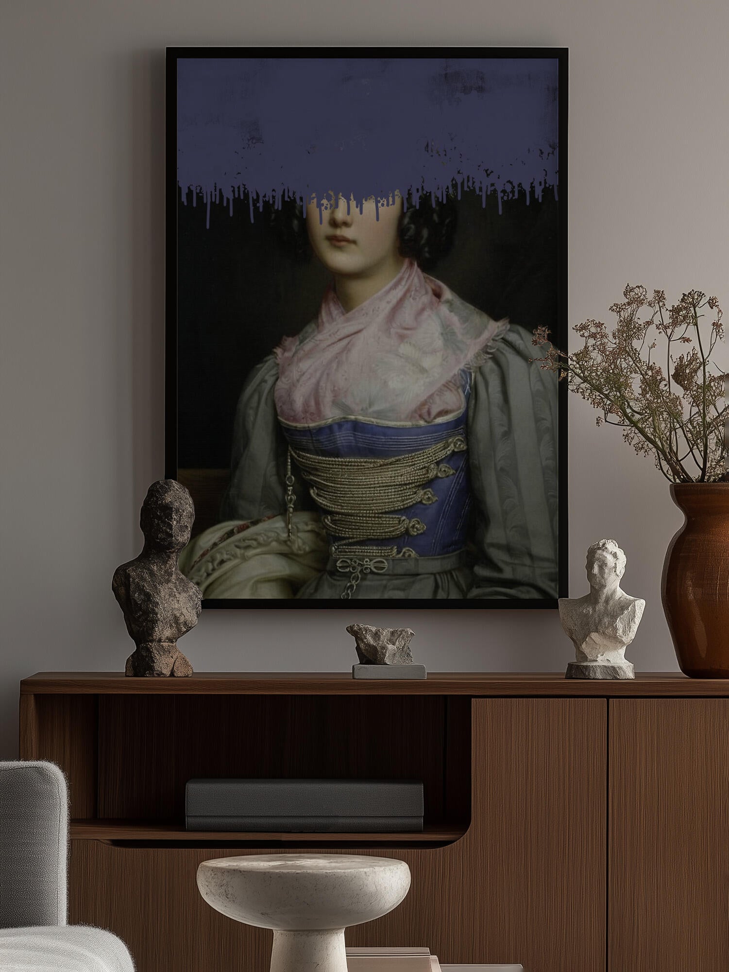 Portrait of Vintage Woman Collage