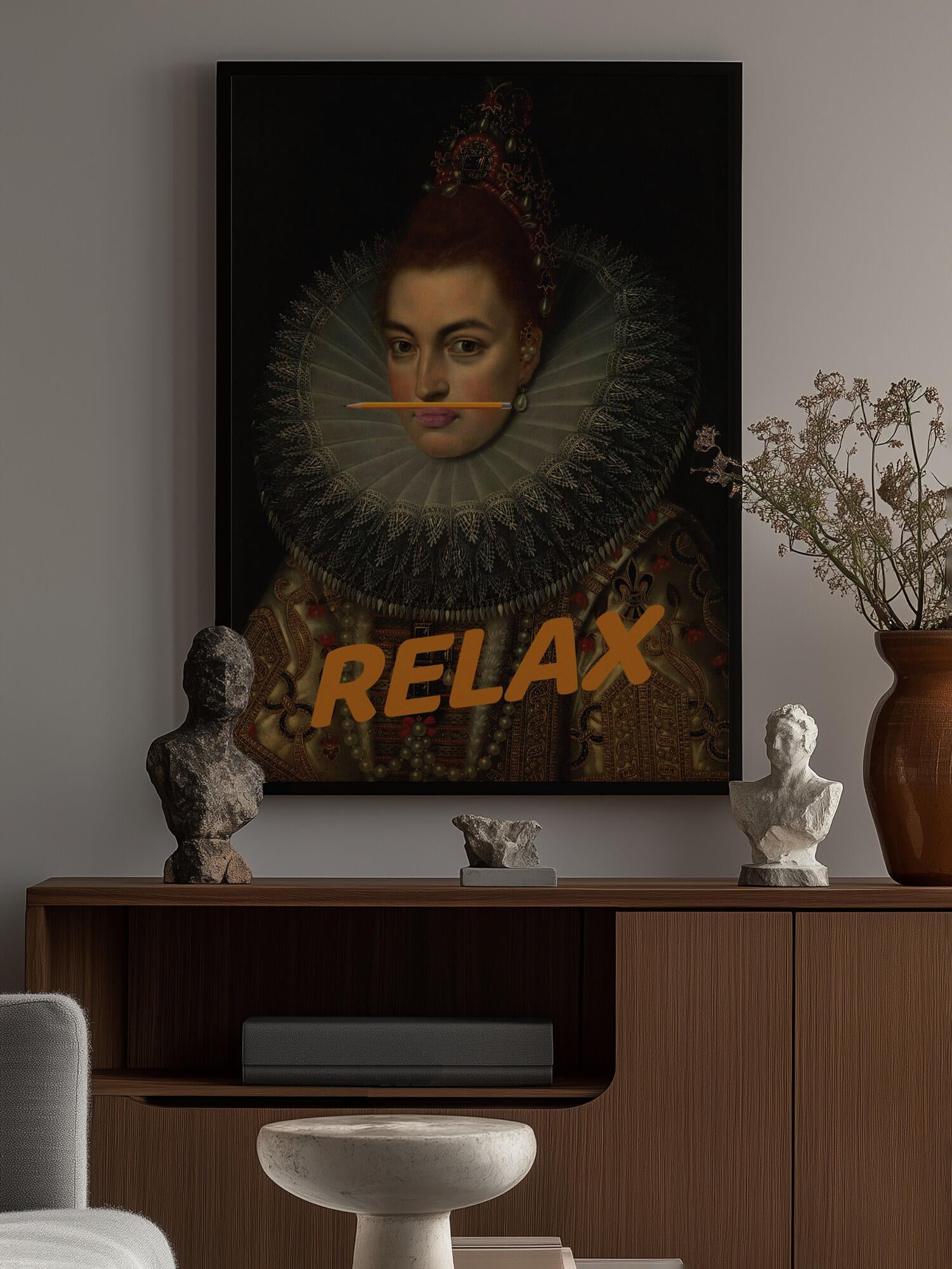 Relax Altered Oil Painting