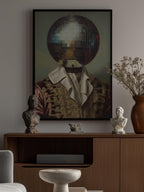 DiscoHead King  / Altered Collage Art