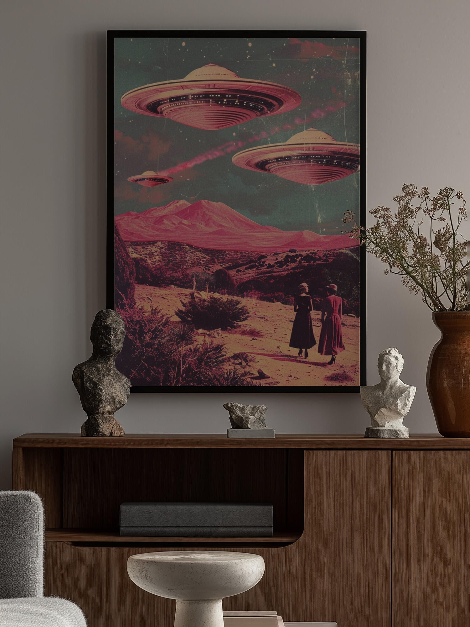 Pink UFO Arrival