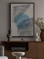 Blue Geometric Modern Object