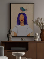 Girl with bird