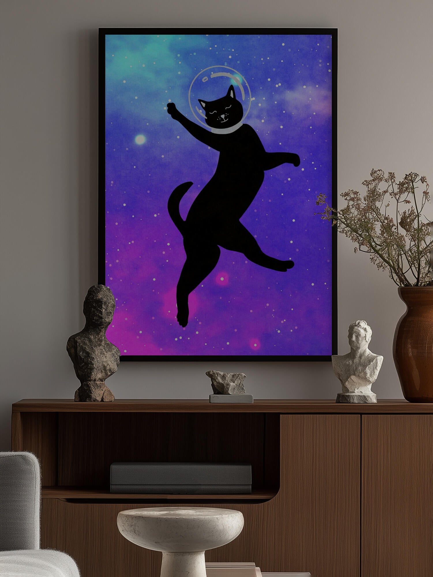 Happy Space Cat