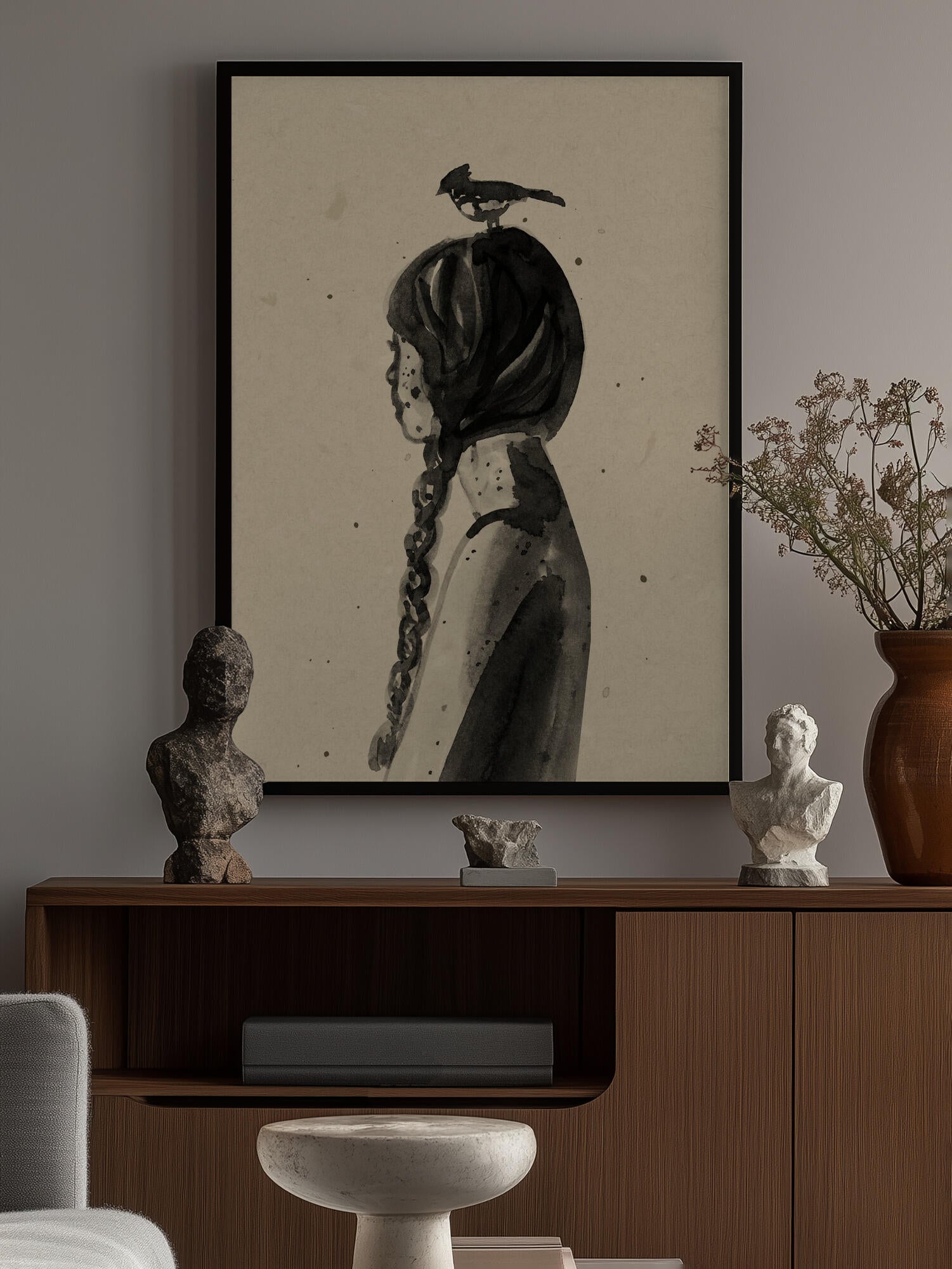 Girl with Bird